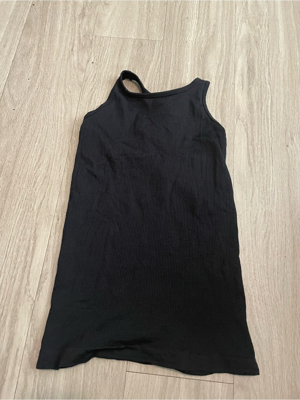 Athleta Black Ribbed Tank